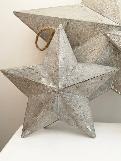 Natural Wooden Barn Star