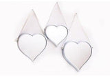 Set of 3 Heart Mirrors